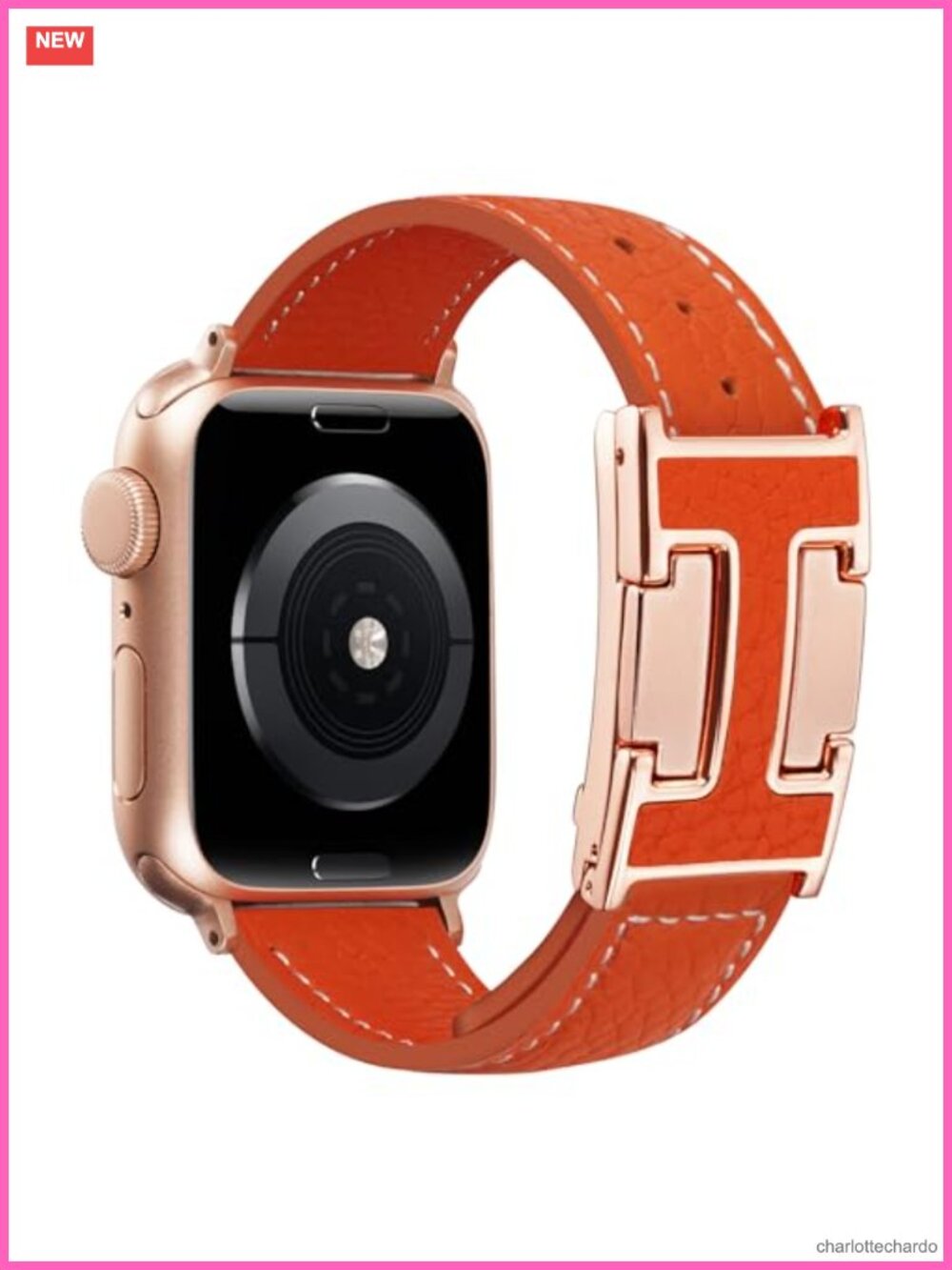 Genuine Leather Magnetic Band Compatible with Apple Watch